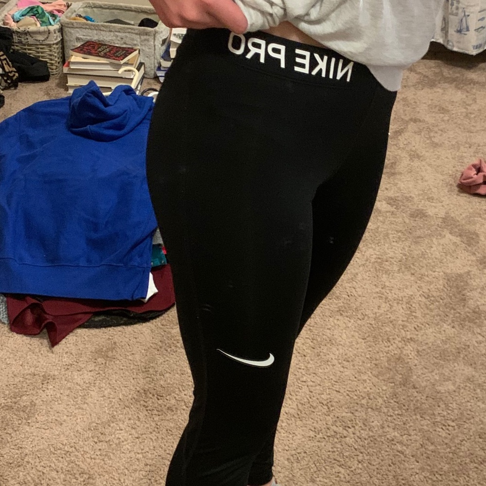 Nike Pro Black Leggings.